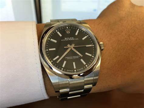 rolex oyster perpetual 39 leather strap|rolex oyster perpetual leather band.